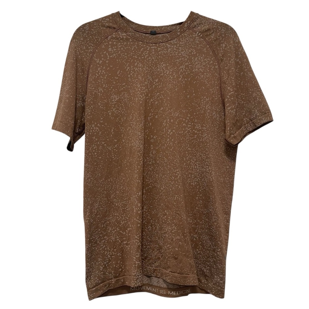 Lululemon Metal Vent Tech Short Sleeve Shirt Men’s M Brown Tan